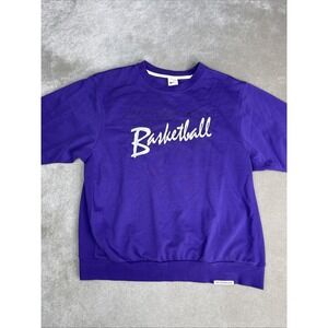 Nike Standard Issue Dri-FIT Basketball Crew Sweatshirt Men's Large Purple